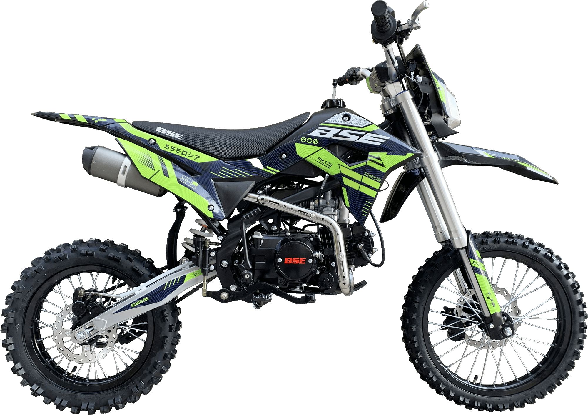 Питбайк BSE (БСЕ) PH125 AK47 Green (050)