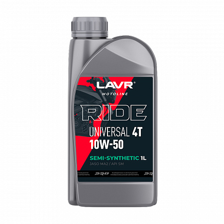 Моторное масло Lavr Ride Universal 4T 10W50 SM, 1 л (ЧЗ) Моторное масло Lavr Ride Universal 4T 10W50 SM, 1 л (ЧЗ)