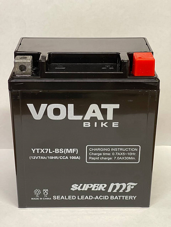 Аккумуляторная батарея 7AH Volat(YTX7L-BS) MF R+ Аккумуляторная батарея 7AH Volat(YTX7L-BS) MF R+
