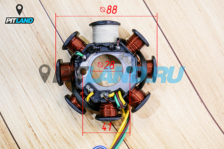 Статор генератора KAYO двиг. ZS CB250D-G (воздушный) (P061022) CN Статор генератора KAYO двиг. ZS CB250D-G (воздушный) (P061022) CN